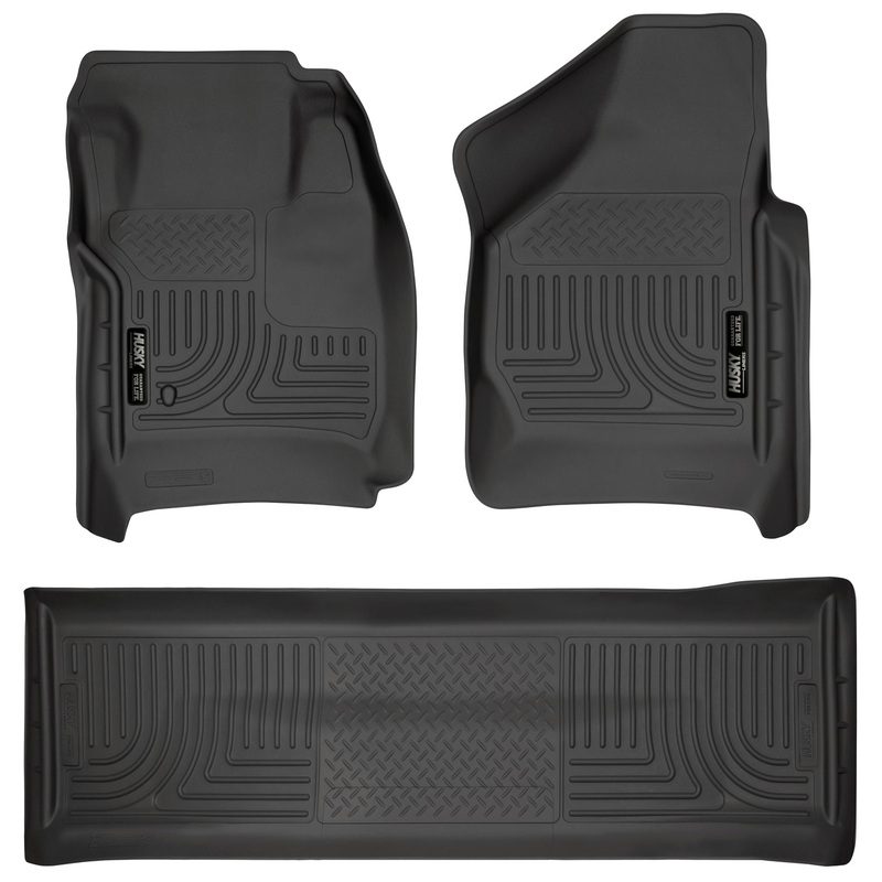 Front & 2nd Seat Floor Liners (Footwell Coverage) 98381 Husky