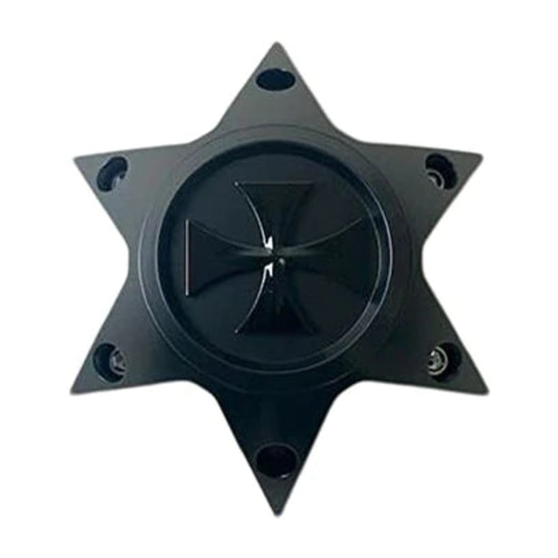 Offroad Wheels Matte Black Center Cap, Glossy Black Emblem C109301MB06