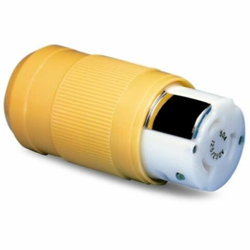 ParkPower by Marinco 6364CRV 50 Amp, 125/250V 3 Pole, 4 Wire Locking Female Connector