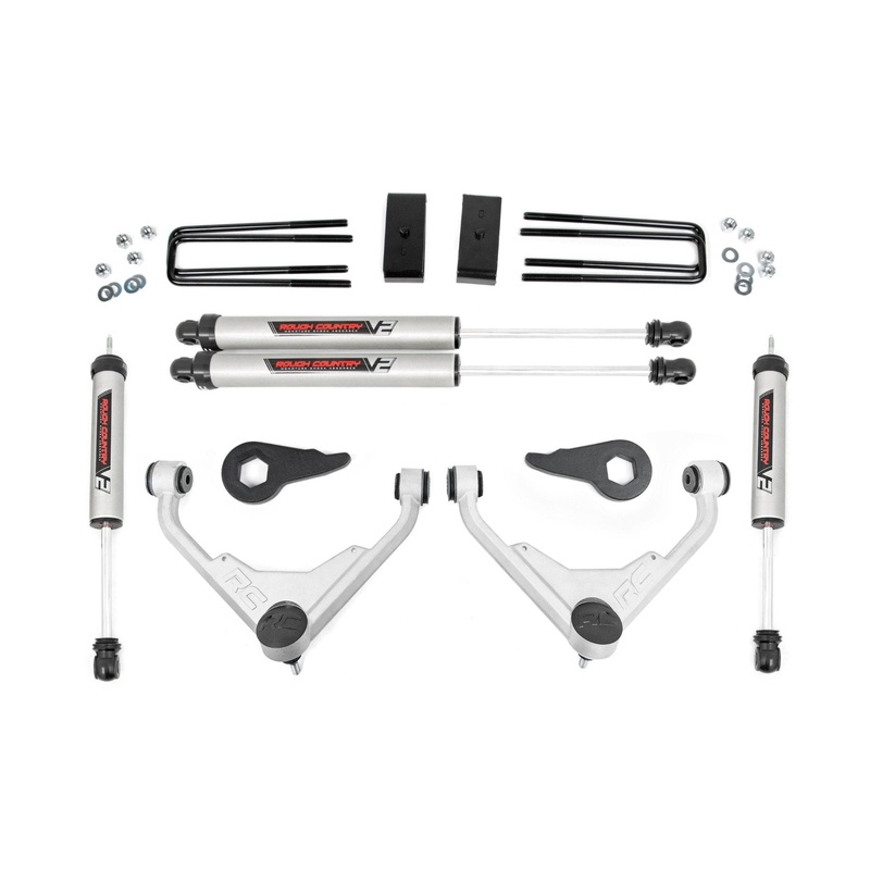 Rough Country 3 Inch Lift Kit V2 FK/FF Fits Chevrolet/GMC 2/4WD 2001-2010