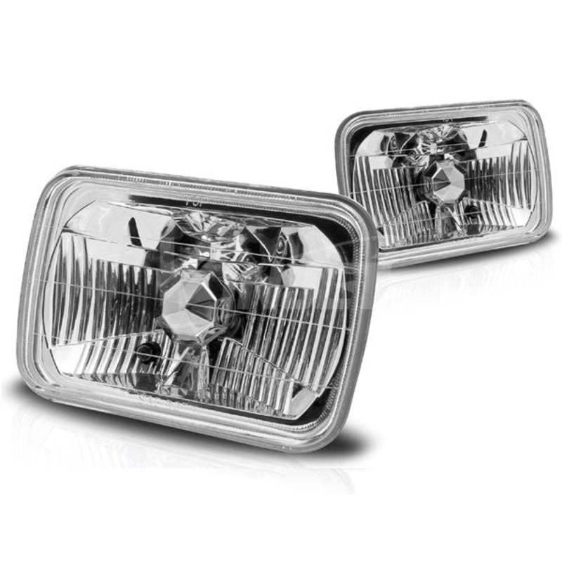 7″ Rectangular Conversion Head Lights – Clear