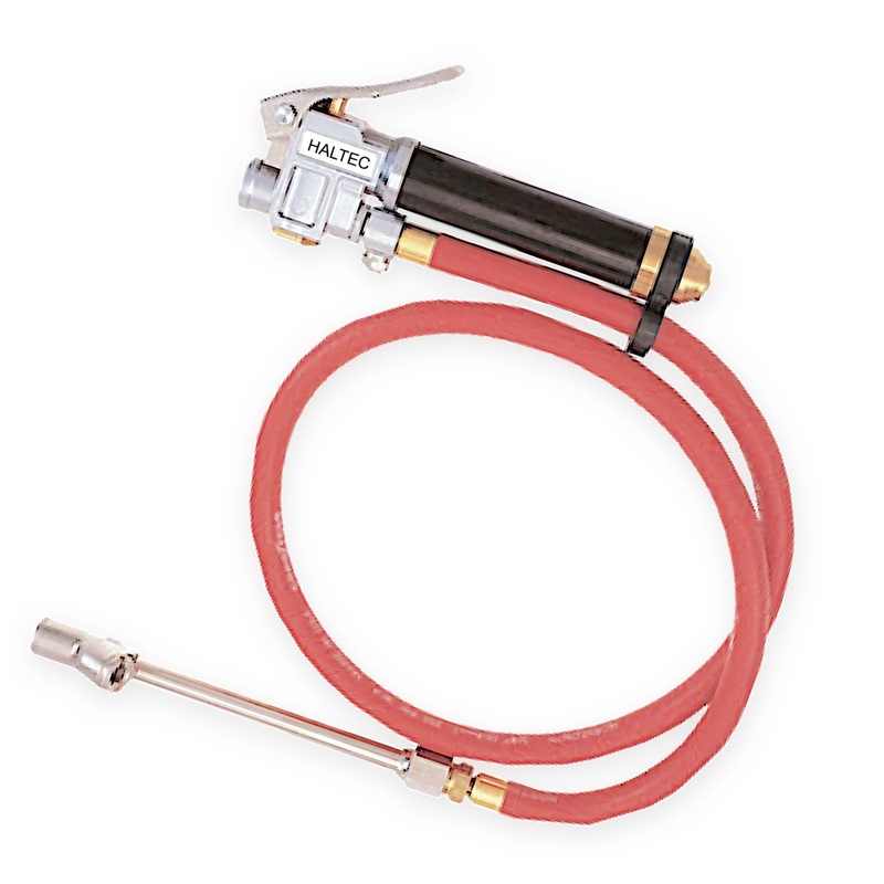 Haltec I-405-3LOM Inflator Gauge with 3 Foot Hose and Dual Foot Lock On Air Chuck
