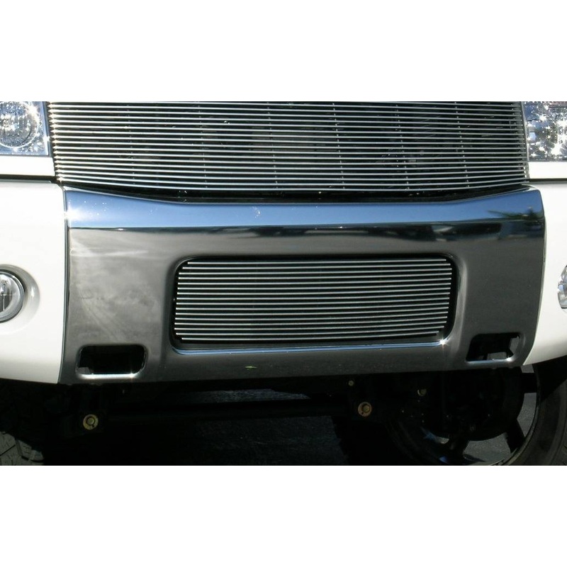 T-REX Grilles 25780 Polished Aluminum Horizontal Bumper Grille Fits 2004-2007 Nissan Armada