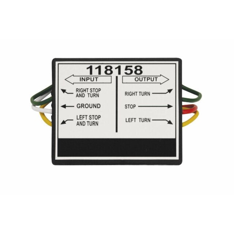 Tekonsha 118158 Taillight Converter Compatible with Connecting Tow Vehicles w/2 Wire Systems to Towed Vehicles w/3 Wire Systems