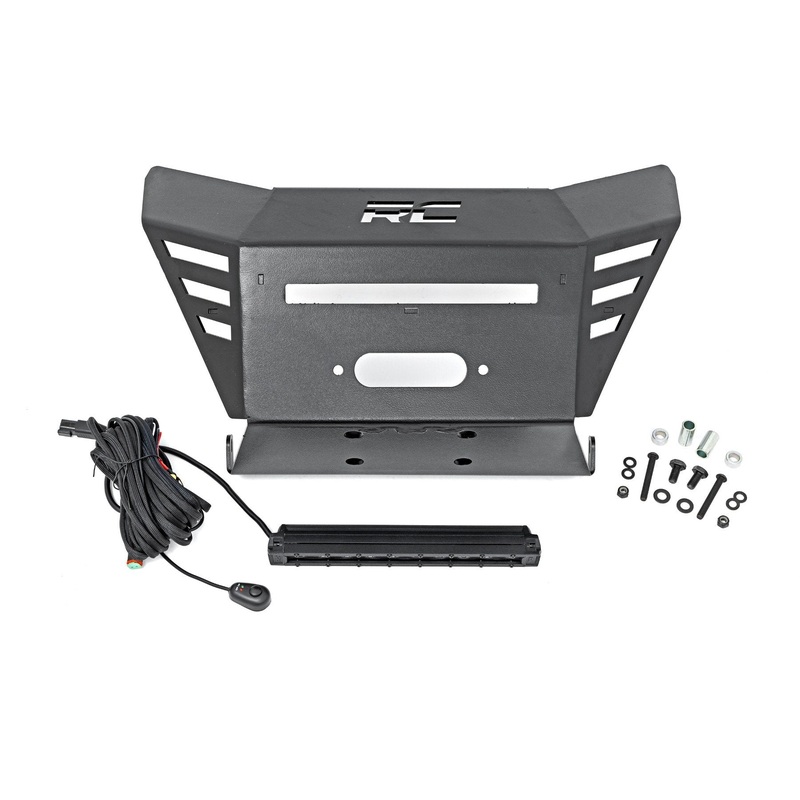 Winch Plate | 10″ Black Slimline | Honda Pioneer 520