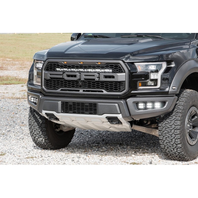 LED Light Kit | Grille Mount | 30″ Black Single Row | Ford Raptor 4WD (17-20)