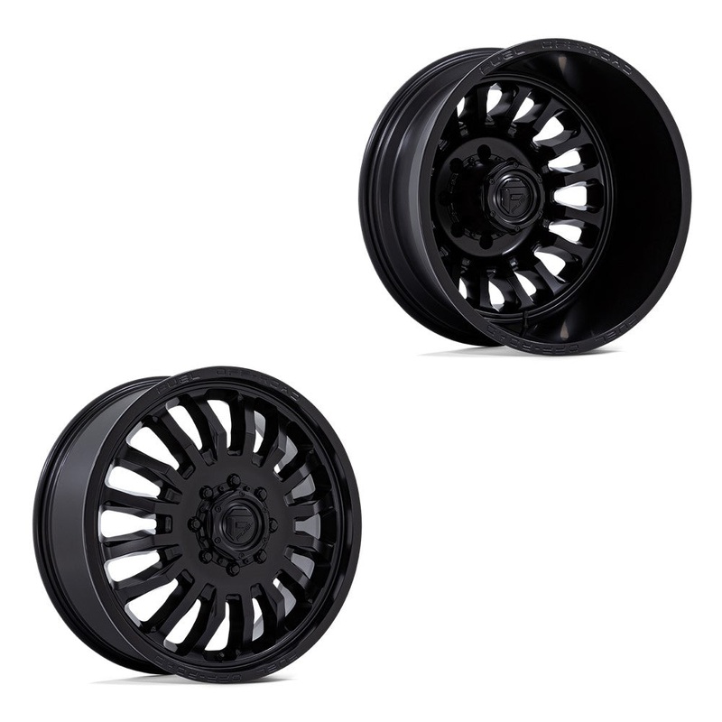 22×8.25 Fuel Off-Road D867 Arc Blackout PRE-19 DODGE DUALLY Wheels 8×6.5 Set of 6 (Fits UP to 13.50 tire)