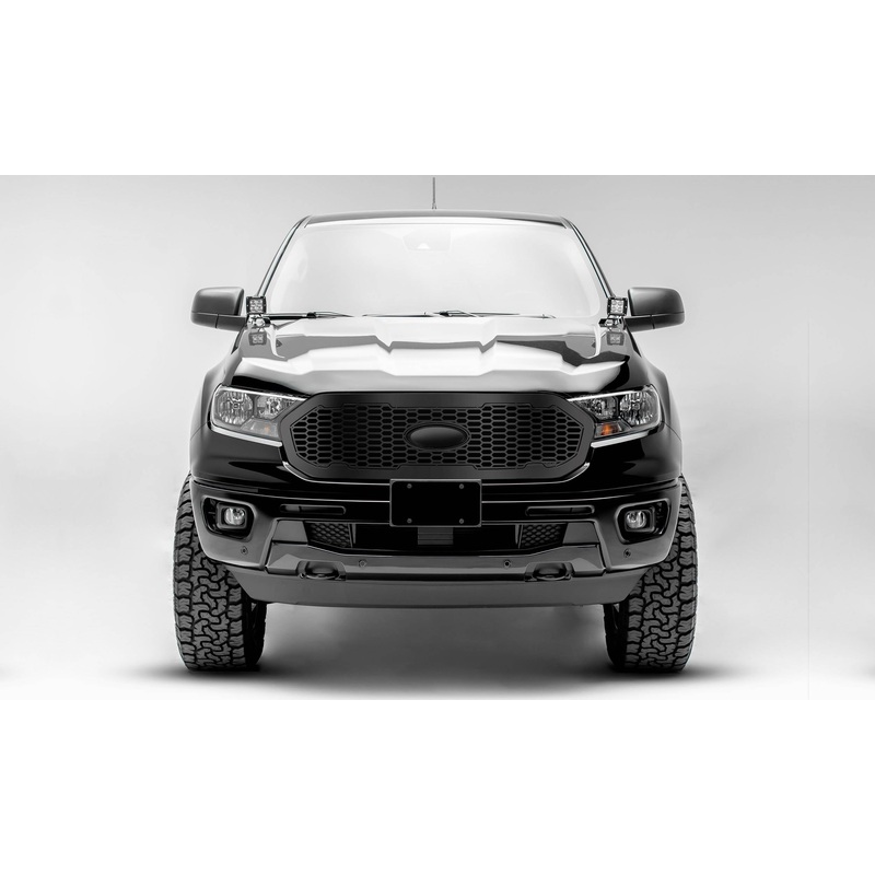 T-REX Grilles 6315831 Black Mild Steel Laser Cut Pattern Grille Fits 2019-2022 Ford Ranger