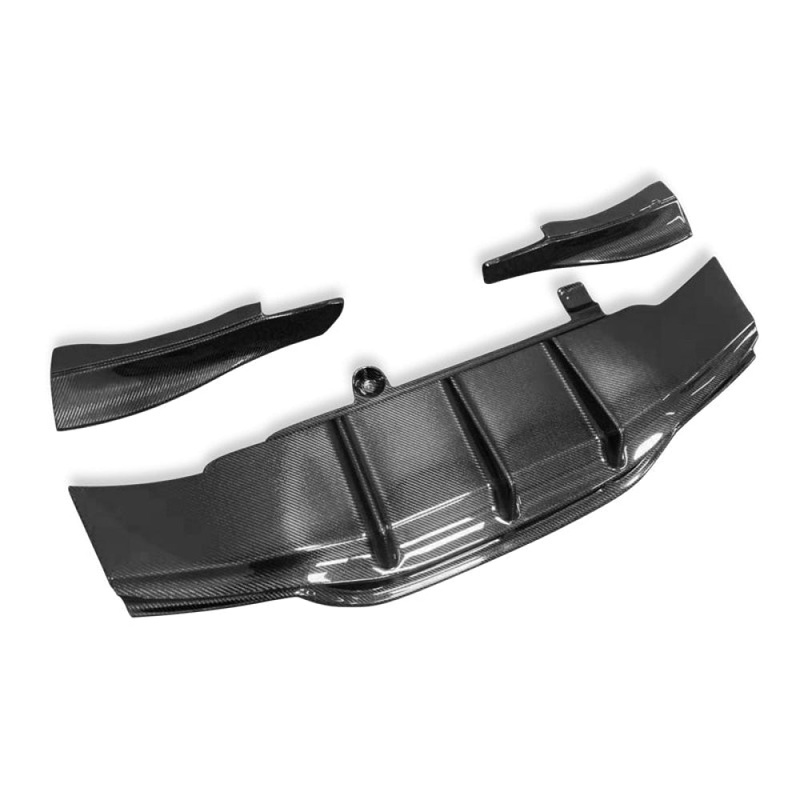 2015-2018 Mercedes-Benz C63 AMG PSM Style 3 Piece Carbon Fiber Rear Diffuser | W205