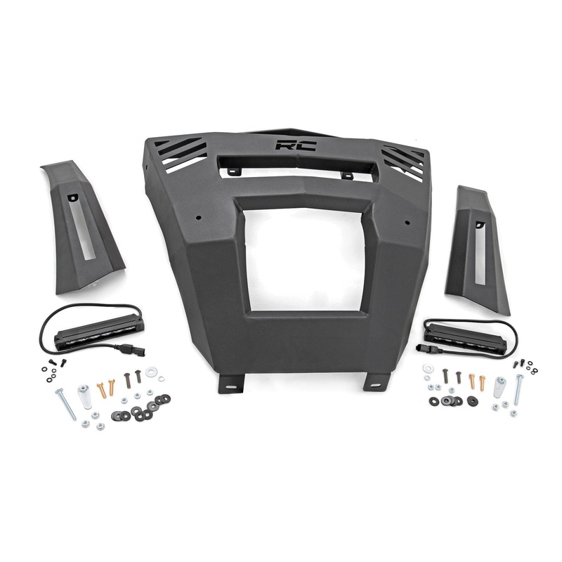 Bumper | Front | 6″ Black Slimline LED Pair | Can-Am Defender HD 8/HD 9/HD 10