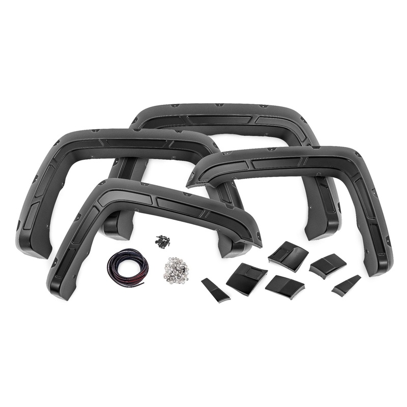Defender Pocket Fender Flares | G9K Satin Steel | GMC Sierra 1500 (14-18)/Sierra 2500 HD (15-19)