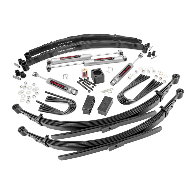 Rough Country 6 Inch Lift Kit Rear Springs Fits Chevrolet 3500 4WD 1988-1991/GMC 3500 4WD 1980-1991