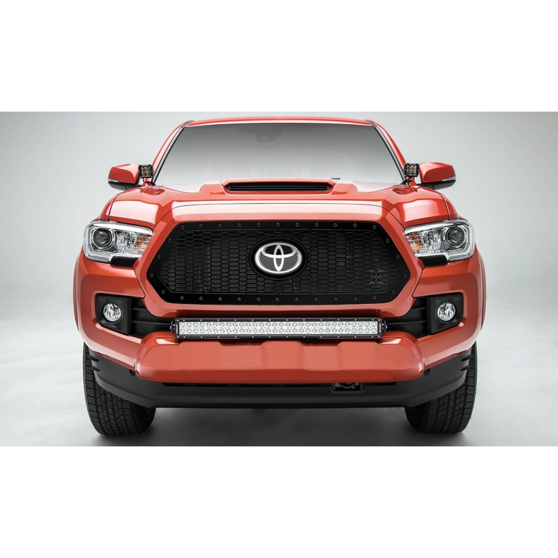 T-REX Grilles 7719511-BR Black Mild Steel Laser Cut Pattern Grille Fits 2018-2023 Toyota Tacoma