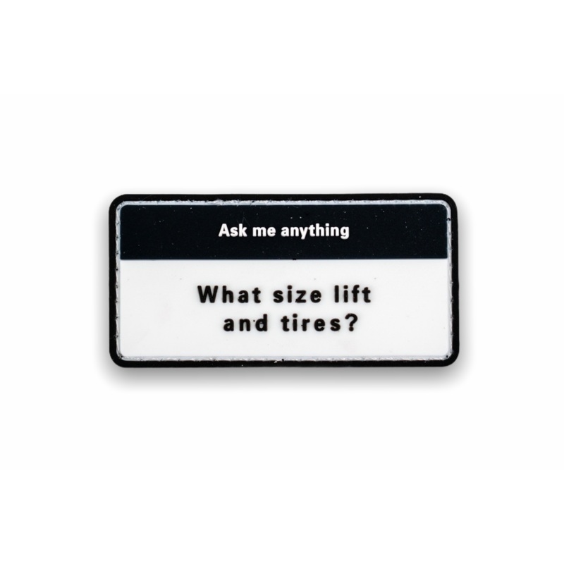 Taco Vinyl What Lift and Tires Patch
