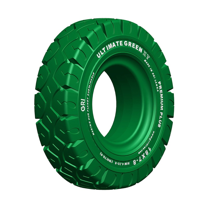 10x5x6 1/2 (254/127-165) GRI ULTIMATE GREEN XT Press On Band, Non-Marking, LUG, Solid, Green