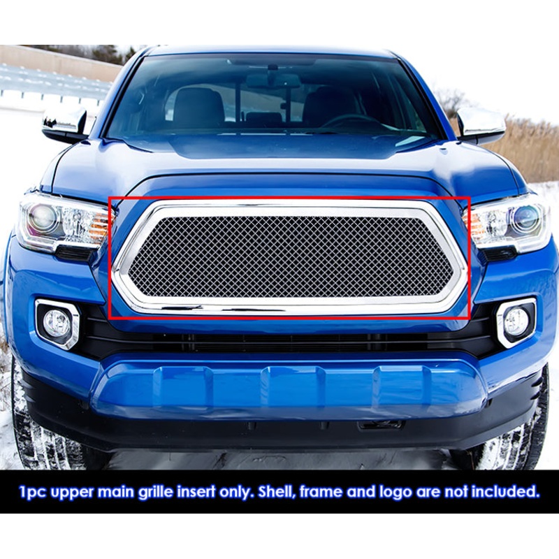 APS GR20GFC58S Main Upper Mesh Grille Fits 2016-2017 Toyota Tacoma