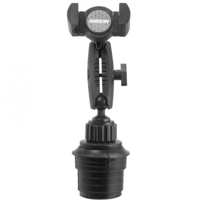 ARKON Mounts RoadVise XL Cup Holder Phone and Midsize Tablet Mount for iPhone  Pro 11, XS, XR, X, 8 Galaxy Tablets