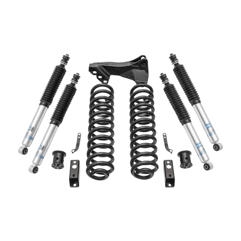 ReadyLIFT 2.5” Coil Spring Front Lift Kit W/ Bilstein Front/Rear Shocks & Front Track Bar Bracket Fits Ford F350 Diesel 2011-2016