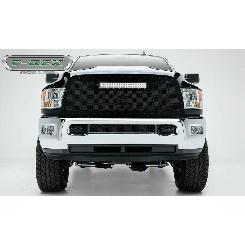 T-REX Grilles 6314531-BR Black Mild Steel Small Mesh Grille Fits 2010-2012 Ram 2500 3500