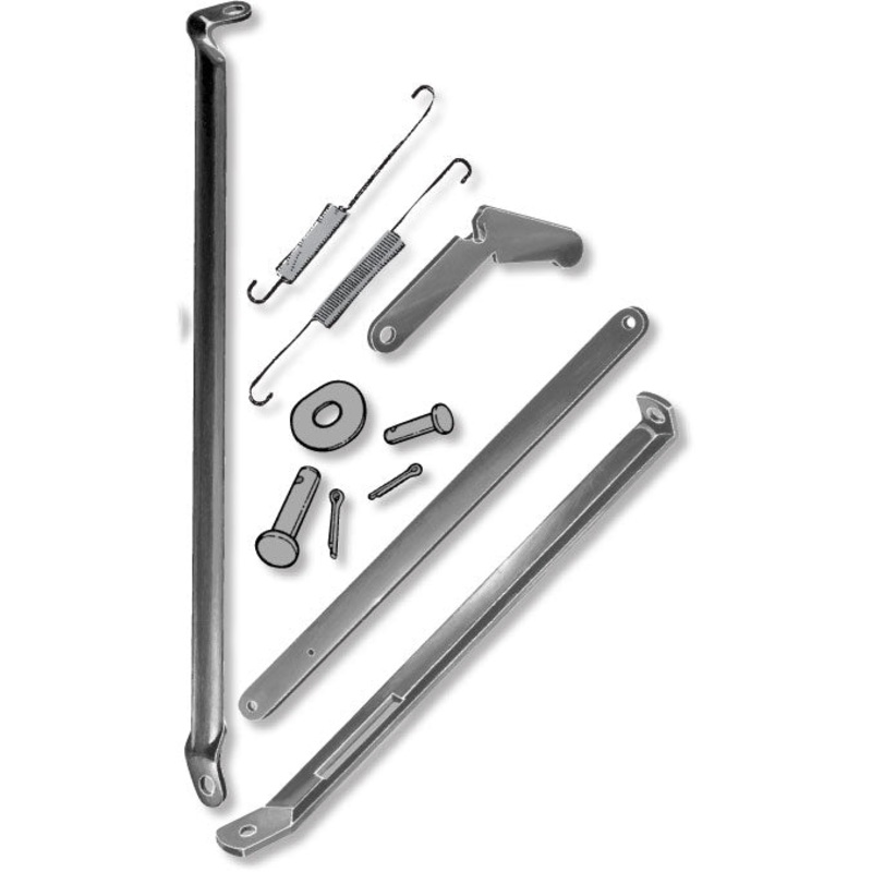 Hood Release Linkage & Support Brace Kit; 1940 Deluxe