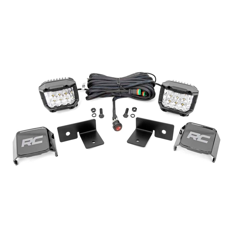 LED Light | Under Bed Mount | 2″ Chrome Pair | Wide Angle | Polaris General/General XP