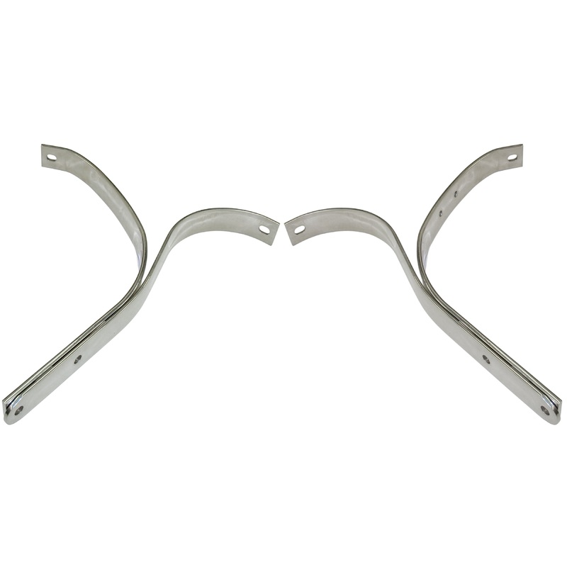 Front Bumper Braces (Stainless); 1940 Deluxe