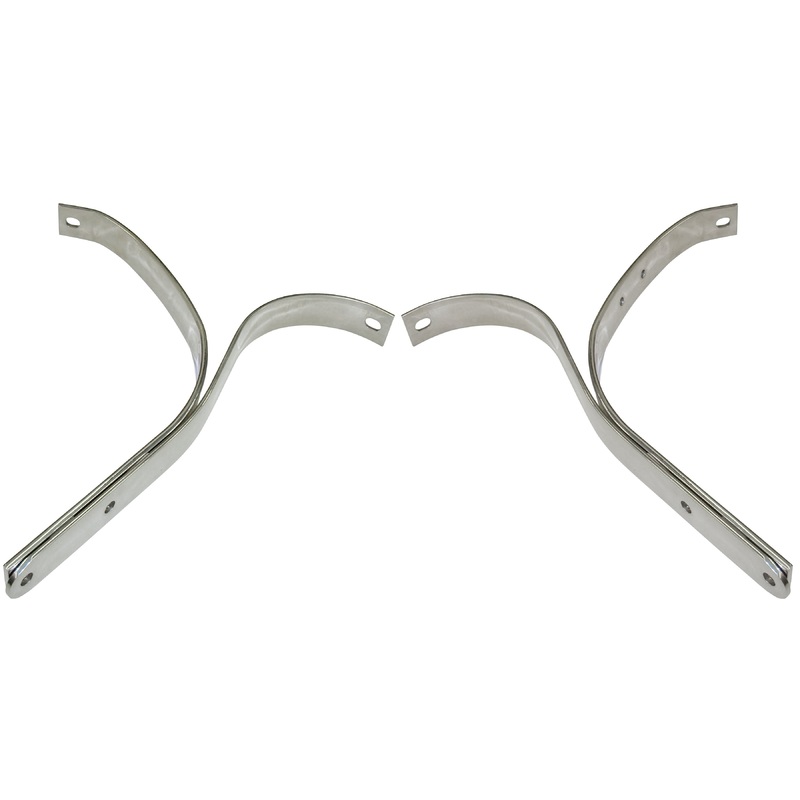 Front Bumper Braces (Stainless); 1940 Standard, 1940-41 Pickup