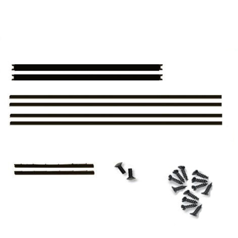 Front Door Window Channel Kit; 1940 Convertible