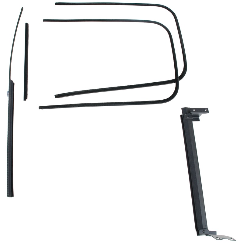 Front Door Window Channel Kit; 1941-42 Coupe, Fordor