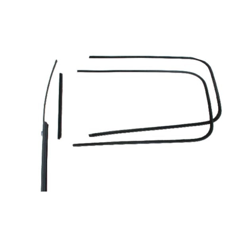 Front Door Window Channel Kit; 1941-42 Sedan Coupe, Tudor