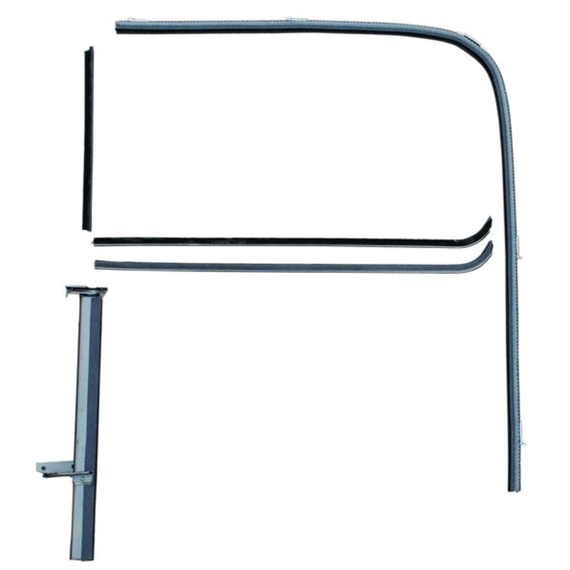 Front Door Window Channel Kit (Stainless); 1940 Tudor