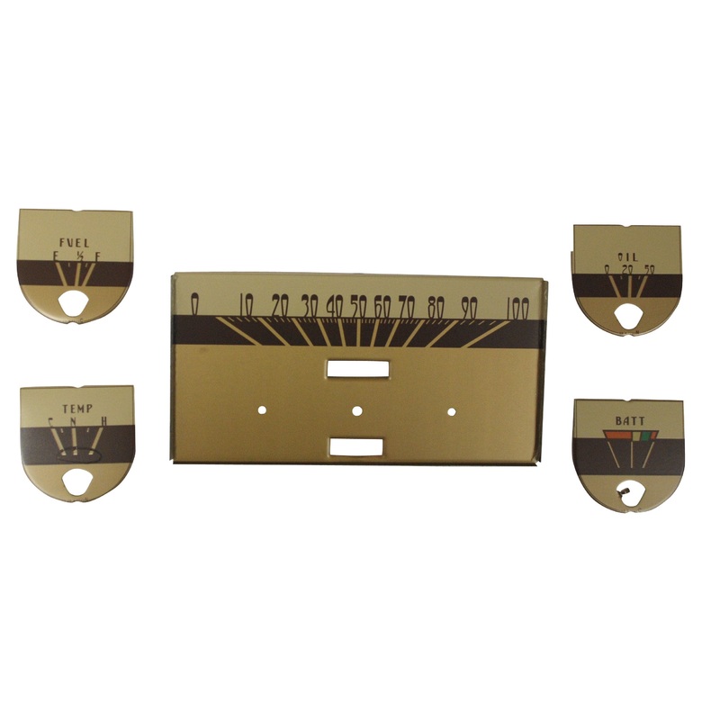 Gauge Face Kit; 1940 Deluxe