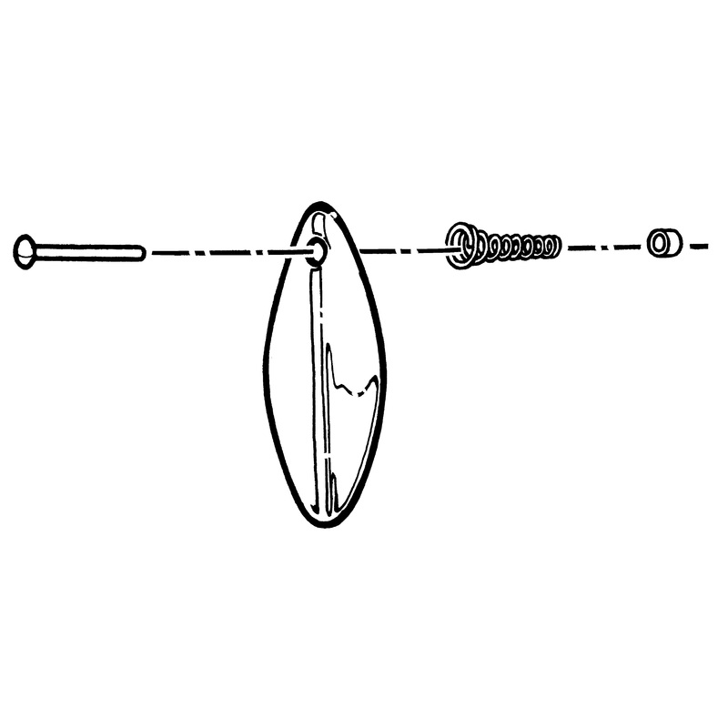 Grille Center Cover & Hardware; 1940 Deluxe