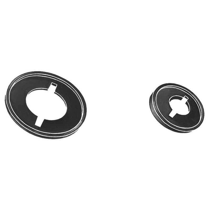 Door Escutcheon Pads; 1941-48 Station Wagon