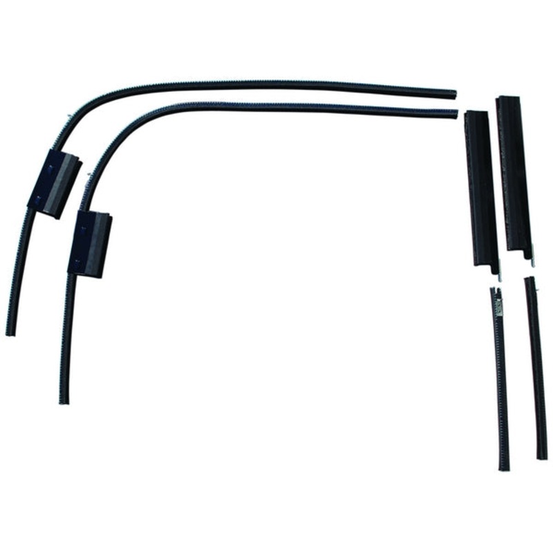 Front Door Window Channel Kit (Center Mount); 1934 5W Coupe, Fordor