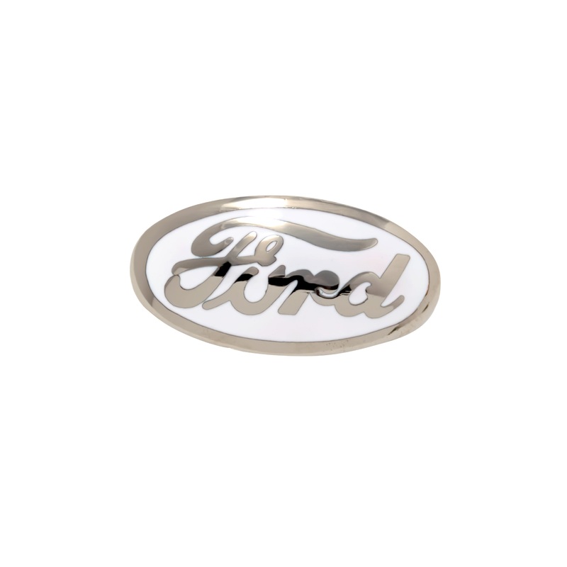 Grille Shell Ornament Emblem (White); 1934 Car