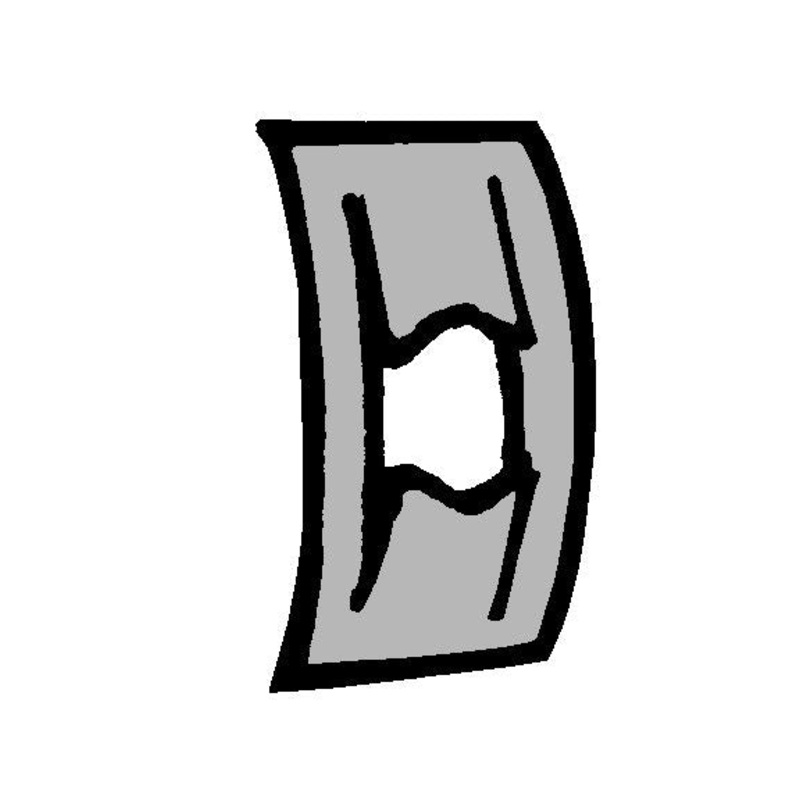 Headlight Rim Clips; 1940 Deluxe