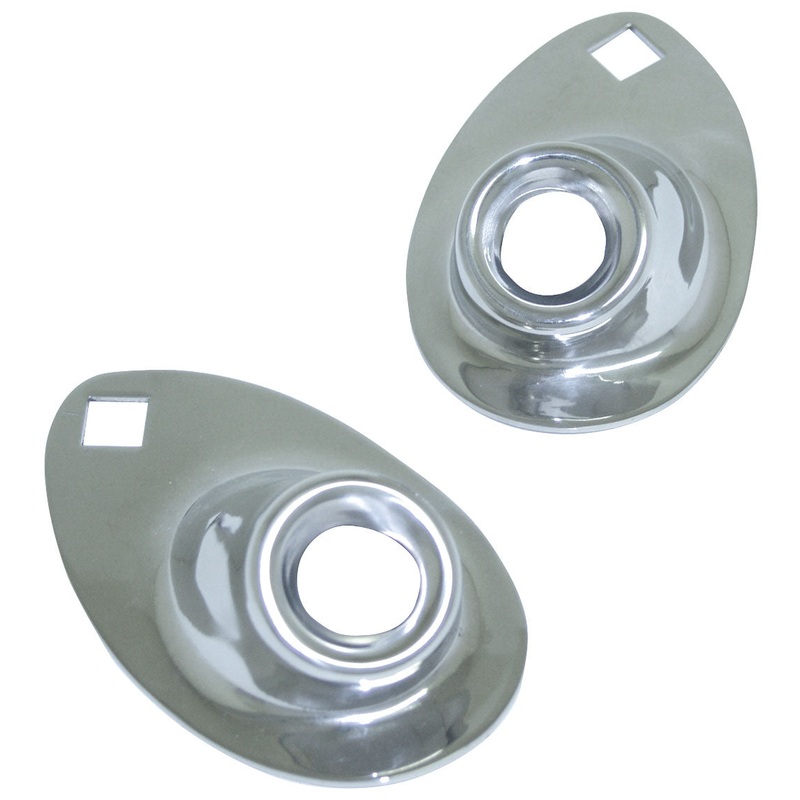 Headlight Stands Shorty (Stainless); 1933-34 Car, 1935-37 Pickup