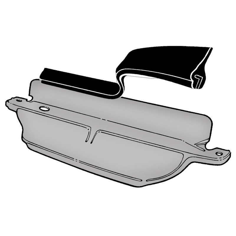 Lower Radiator Shroud to Radiator Seal; 1942-48 Car