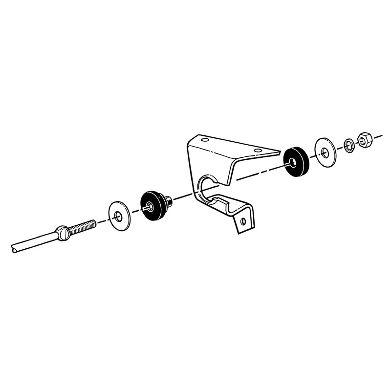 Radiator Rod Bushing Set; 1936 Car, Pickup