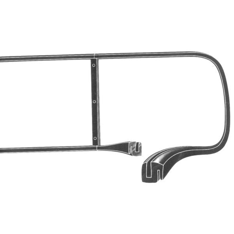 Windshield Seal (w/ Groove); 1941-48 Convertible