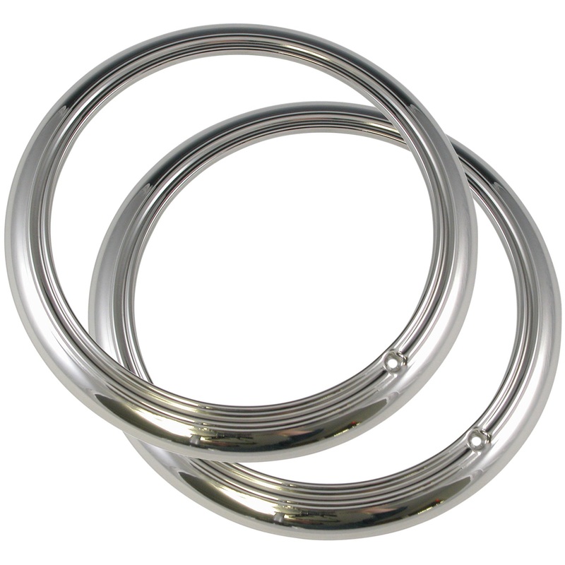 Headlight Rims (Single Rib Style); 1942-46 Car