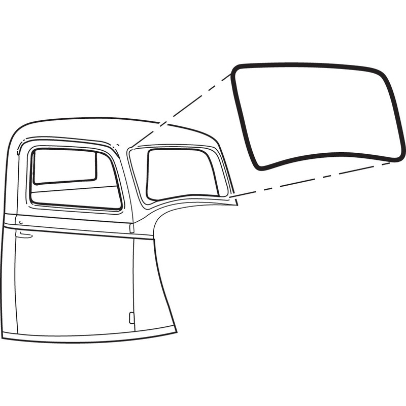 Windshield Seal; 1935-36 Closed Car, Pickup