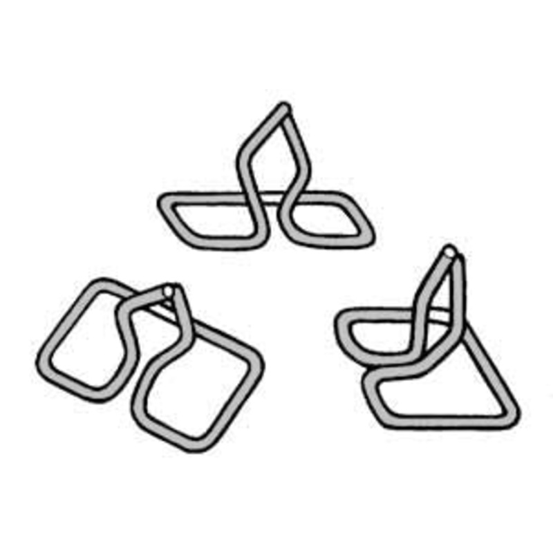 Grille Side Trim Clips; 1939 Deluxe