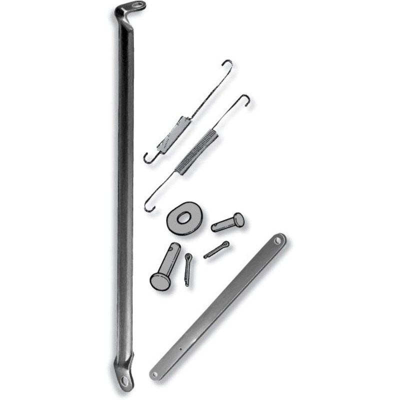Hood Release Linkage & Support Brace Kit; 1939 Deluxe