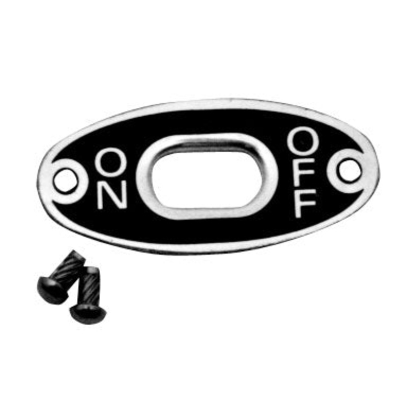 Ignition On-Off Switch Plate; 1938-39