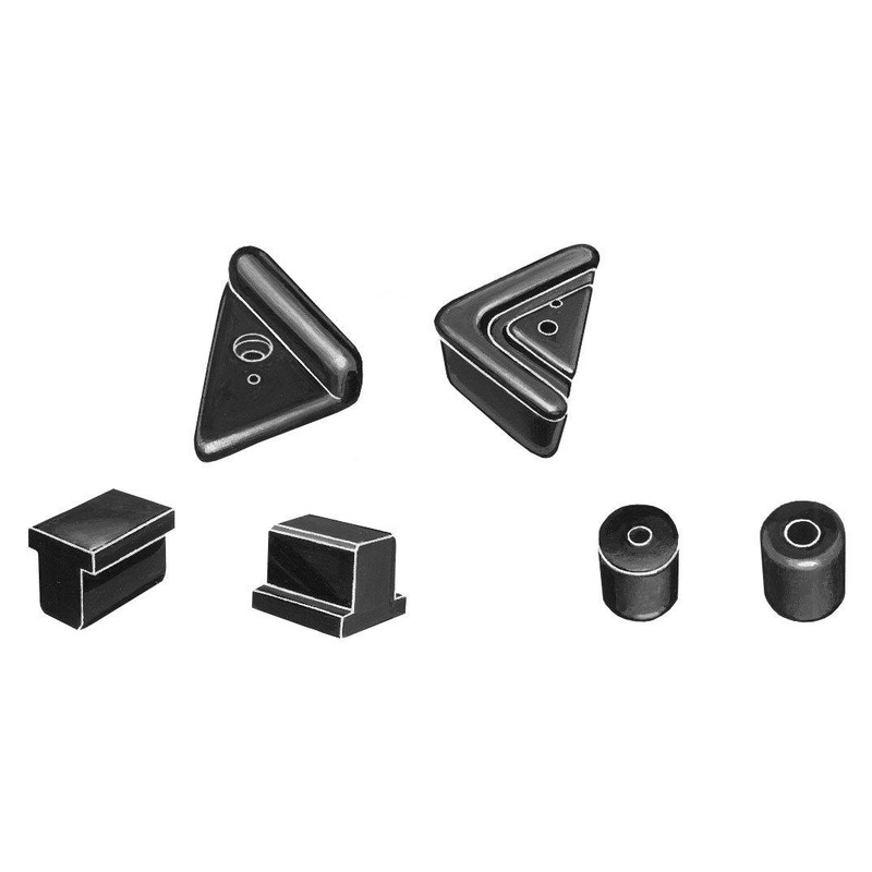 Hood Bumper Kit; 1932 Car, 1932-34 Pickup