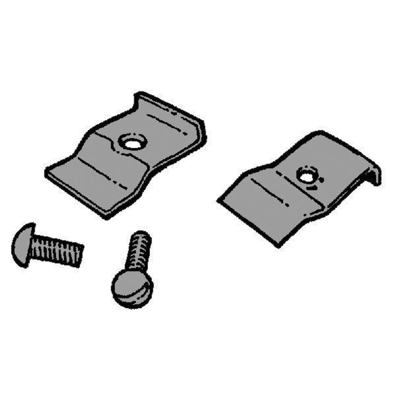 License Plate Light Retainer Clips; 1932 Car, 1932-42 Pickup