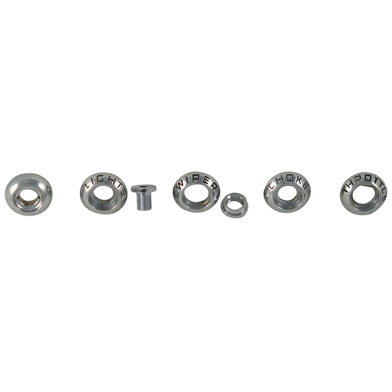 Dash Knob Bezel Kit; 1953-55 Pickup