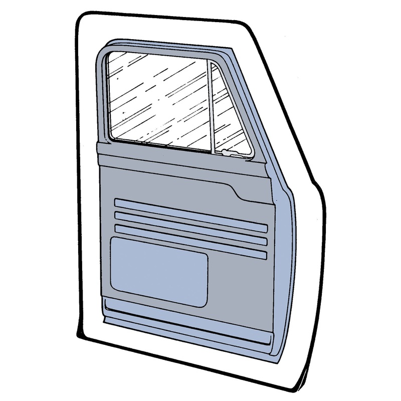 Door Seals; 1953-55 Pickup